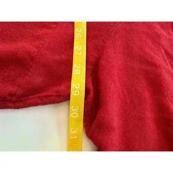 Torrid Shirt Top Womens Plus Harper Sz 4 Red Button Up Pockets Roll Tab Flowy - Picture 7 of 9